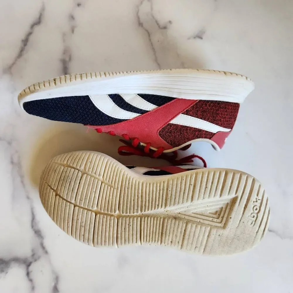 Reebok royal EC ride US junior running shoe size 7 red white blue lace up athlet